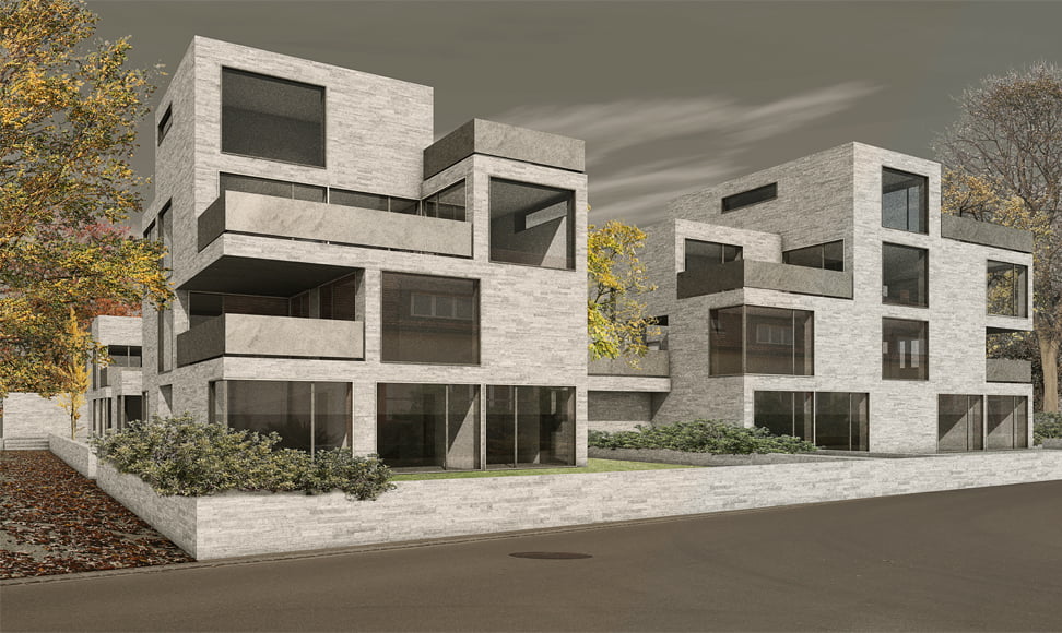 Attika Hanseler, Winterthur, Visualisierung by MANTEL Architects